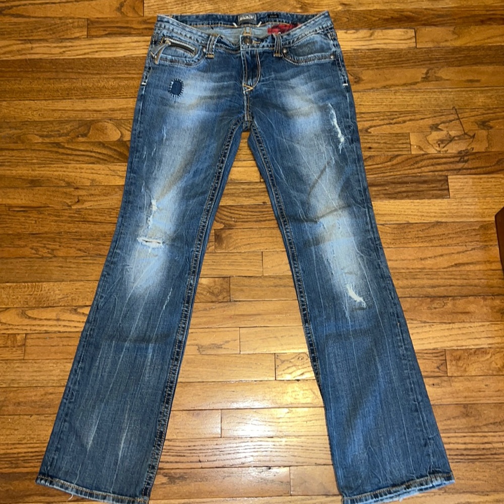 ReRock Express distressed boot cut jeans sz 8